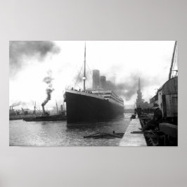 Titanic i Southampton - 1912 Poster