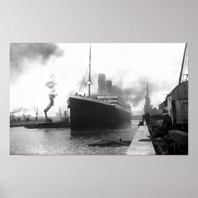 Titanic i Southampton - 1912 Poster (Framsidan)