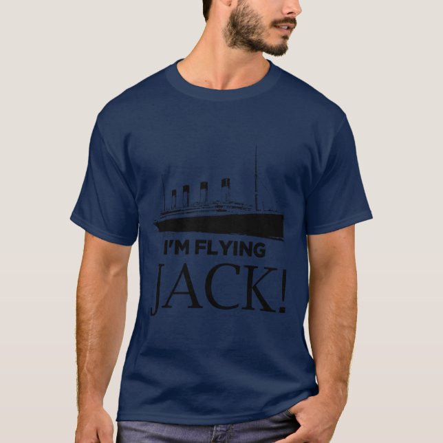 Titanic jag är vän till flygande Jac T Shirt (Framsida)