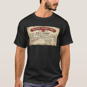 Titanic Jungfruresan Ombordstigningskort T Shirt
