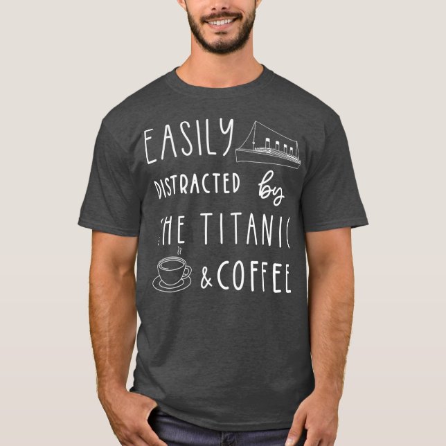 Titanic-kaffe, matkaffe Älskare T Shirt (Framsida)