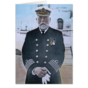 Titanic kapten Edward J. Smed för RMS Hälsningskort