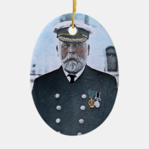 Titanic kapten Edward J. Smed för RMS Julgransprydnad Keramik