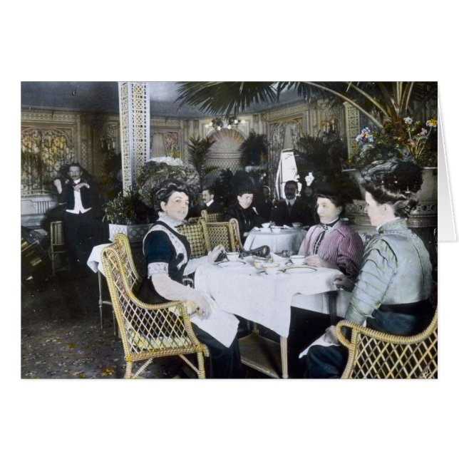 Titanic klassificerar 1st för RMS passagerare Hälsningskort (Framsidan Horizontal)