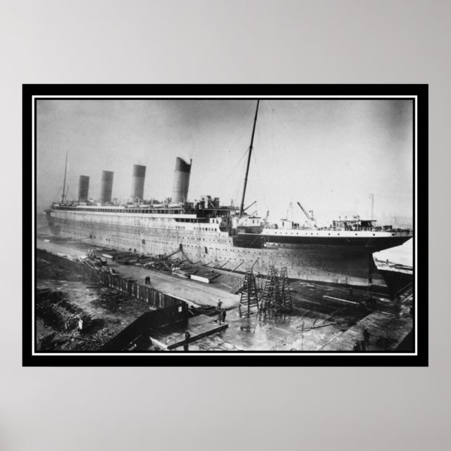 Titanic konstruerades 1909 poster (Framsidan)