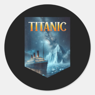 Titanic Kryssningsfartyg Isberg 1912 Rms Seglats M Runt Klistermärke