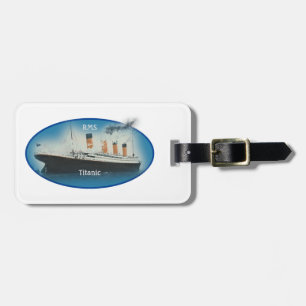 Titanic Maritime Blue White Star Line Frakt Bagagebricka