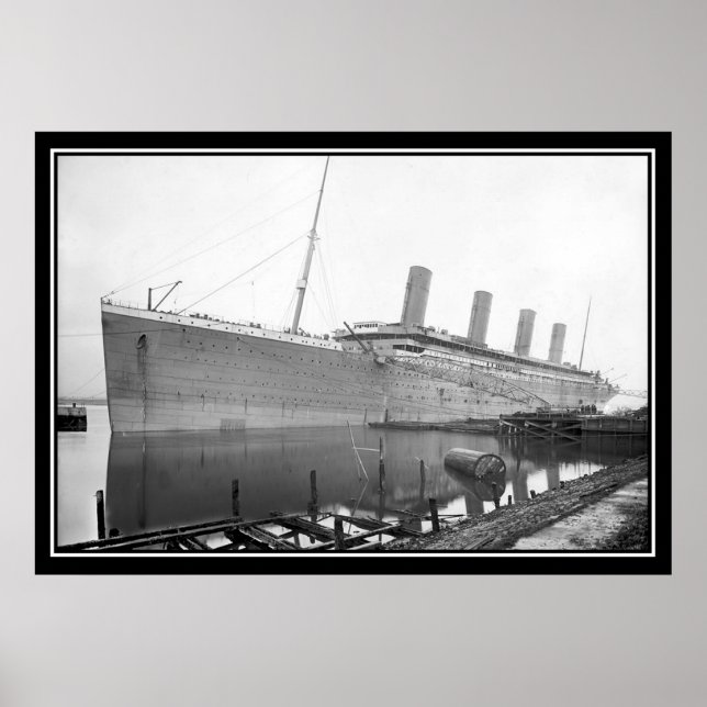 Titanic Omålat foto Poster titanserien (Framsidan)