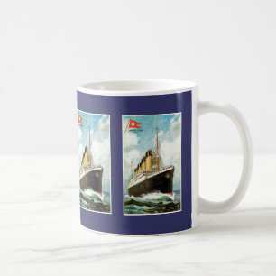 Titanic på havet kaffemugg