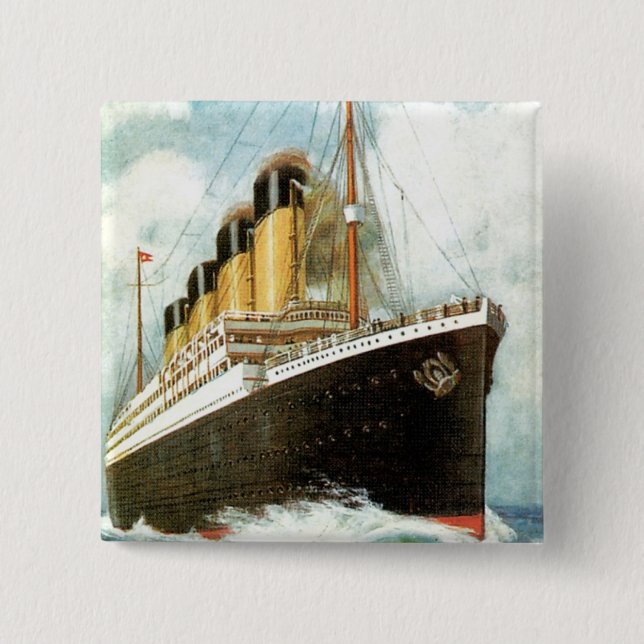 Titanic på havet knapp (Framsida)