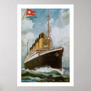 Titanic på havet poster