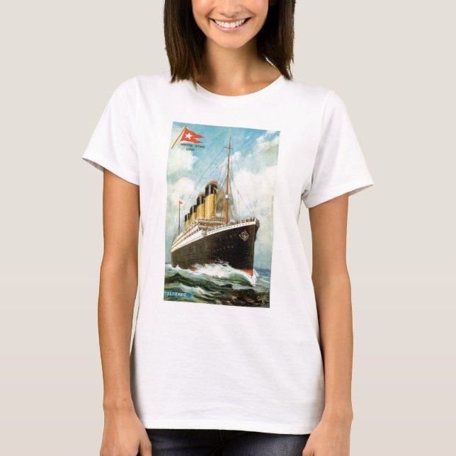 Titanic på havet tee shirt (Framsida)