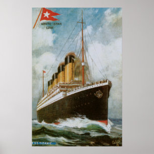 Titanic på havet (utan gränsen) poster