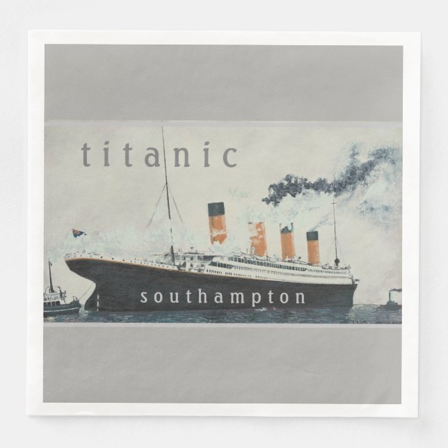 TITANIC PARTY DINNER NAPKINS PAPPERSSERVETT (Framsida)