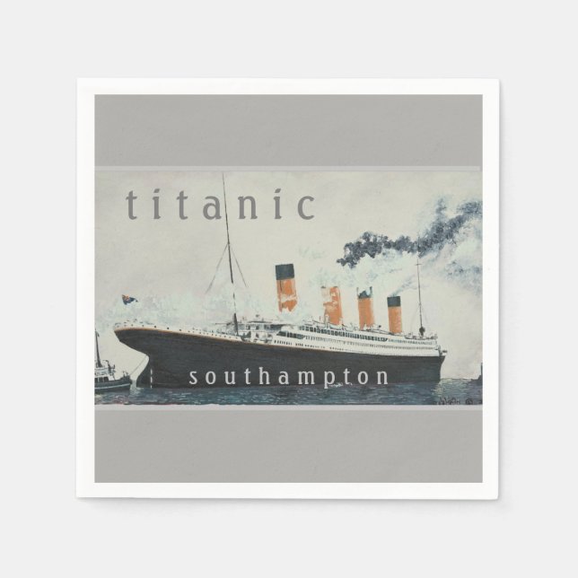 TITANIC PARTY NAPKINS PAPPERSSERVETT (Framsidan)
