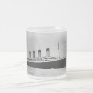 Titanic passagerareeyelinerSteamship RMS Frostad Glasmugg