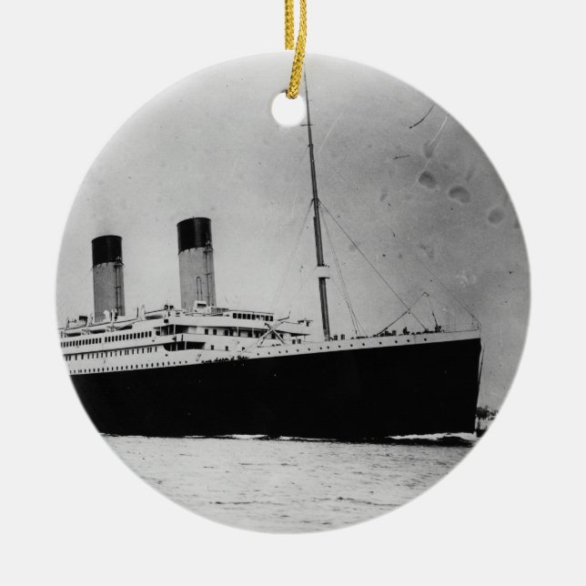 Titanic passagerareeyelinerSteamship RMS Julgransprydnad Keramik (Framsidan)
