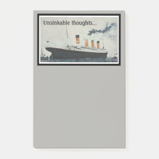 TITANIC Posta-Honom Unsinkable tankar… Post-it Block