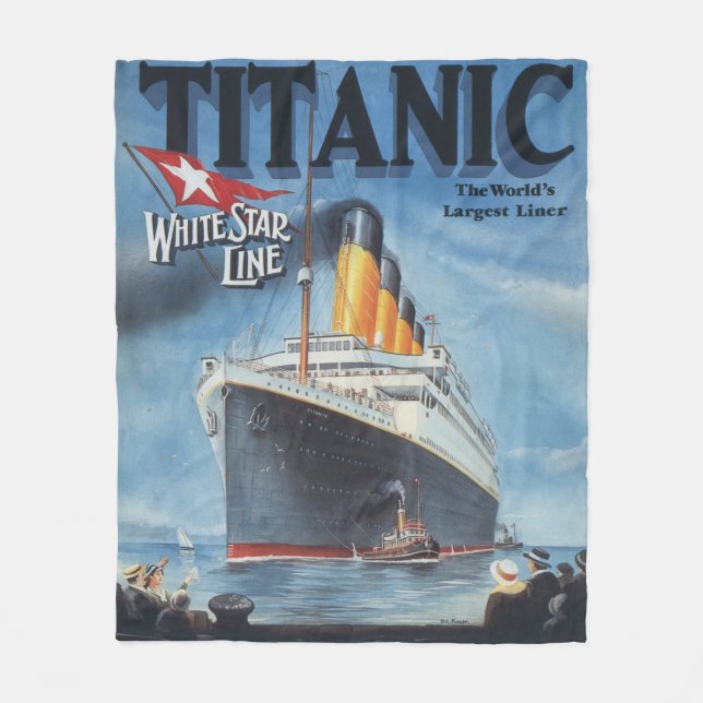 Titanic Poster Fleece Blanket (Framsidan)