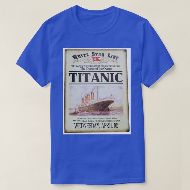 Titanic poster t shirt (Design framsida)