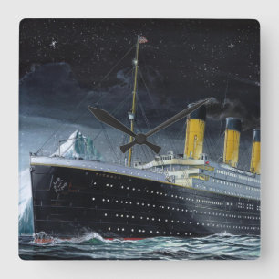Titanic RMS Fyrkantig Klocka