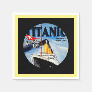 Titanic RMS reser annonsen Pappersservett