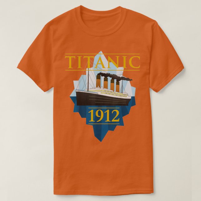 Titanic Sailing Frakt Vintage CruisVessel 1912 T Shirt (Design framsida)