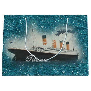 Titanic Sapphire Glitter White Star Line Frakt