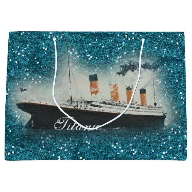 Titanic Sapphire Glitter White Star Line Frakt (Framsidan)