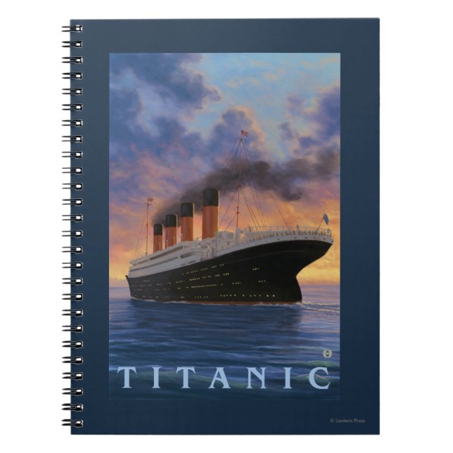 Titanic SceneWhite Star Line Anteckningsbok (Framsidan)