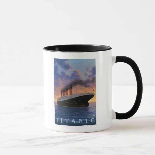 Titanic SceneWhite Star Line Mugg (Höger)