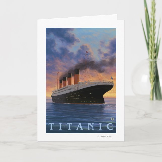 Titanic SceneWhite Star-linje Kort (Framsida)