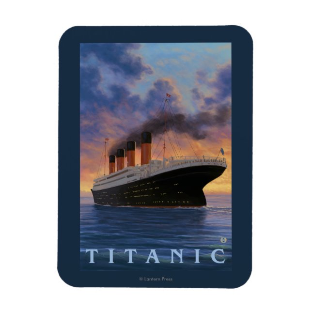 Titanic SceneWhite Star-linje Magnet (Vertikal)