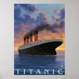 Titanic SceneWhite Star-linje Poster