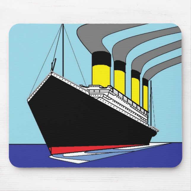 Titanic seglingmousepad musmatta (Framsidan)