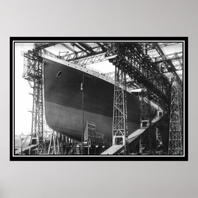 Titanic-serien Poster Byggnad av Titanic (Framsidan)
