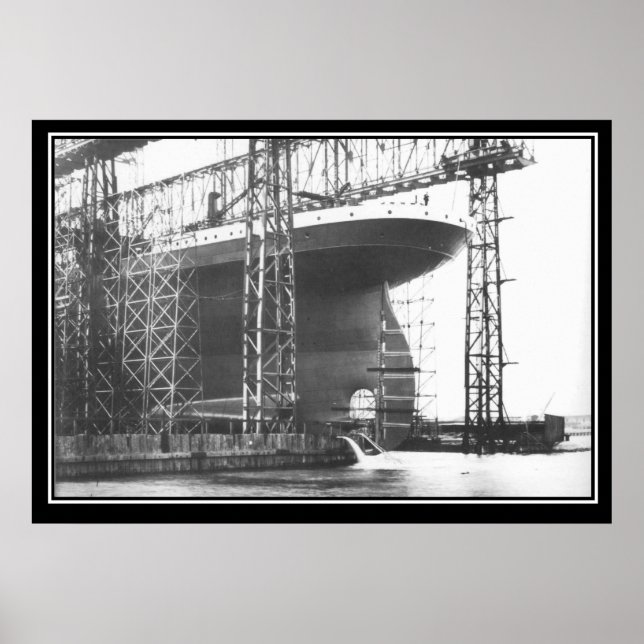 Titanic-serien Poster Titanic Launch (Framsidan)