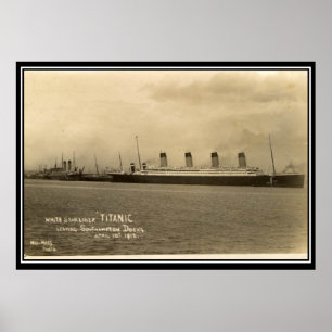 Titanic-serien vintage Fotoaffisch Poster