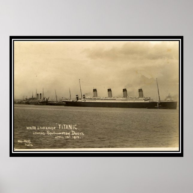 Titanic-serien vintage Fotoaffisch Poster (Framsidan)
