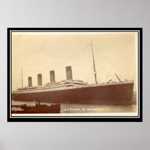 Titanic Series Gamla vintage Photo Poster