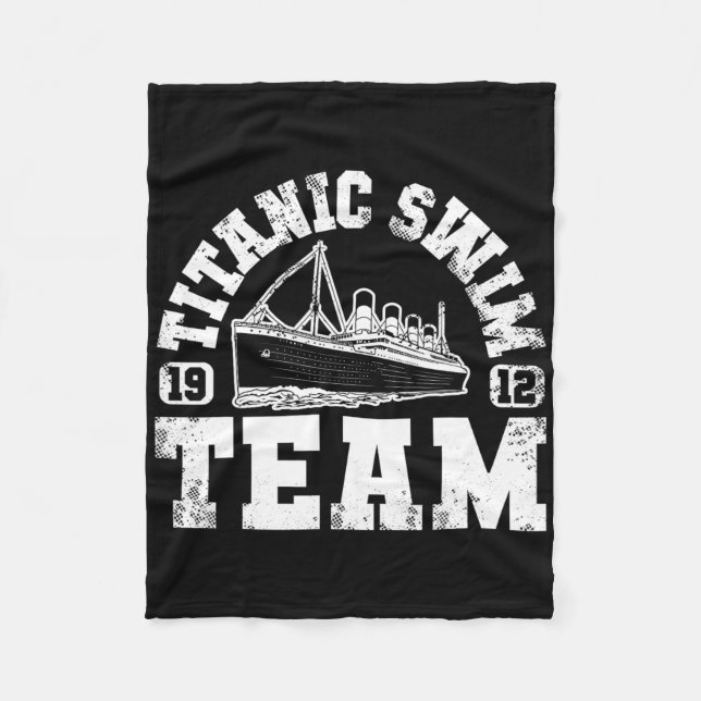 Titanic Simma Team - Finny och Tragic Swimming och Fleecefilt (Framsidan)