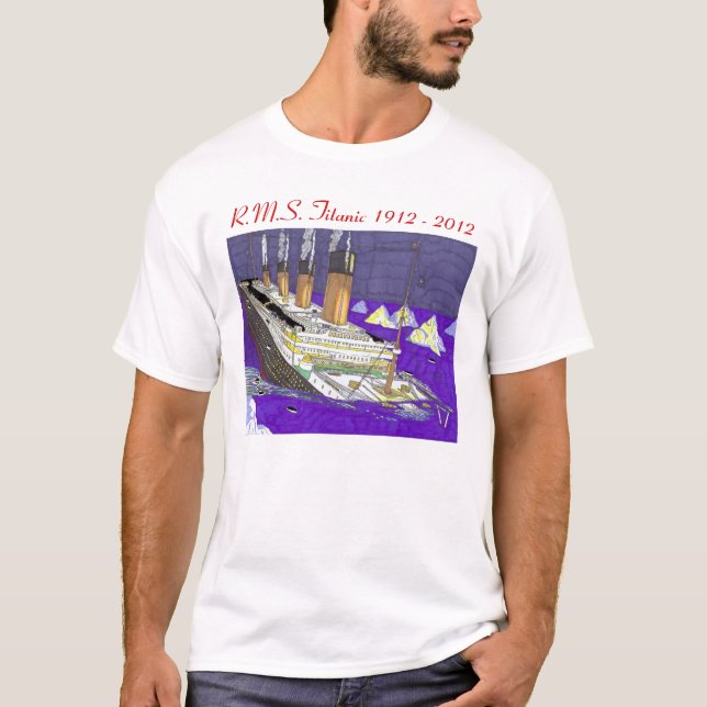 Titanic sjunkande t-skjorta t-shirt (Framsida)