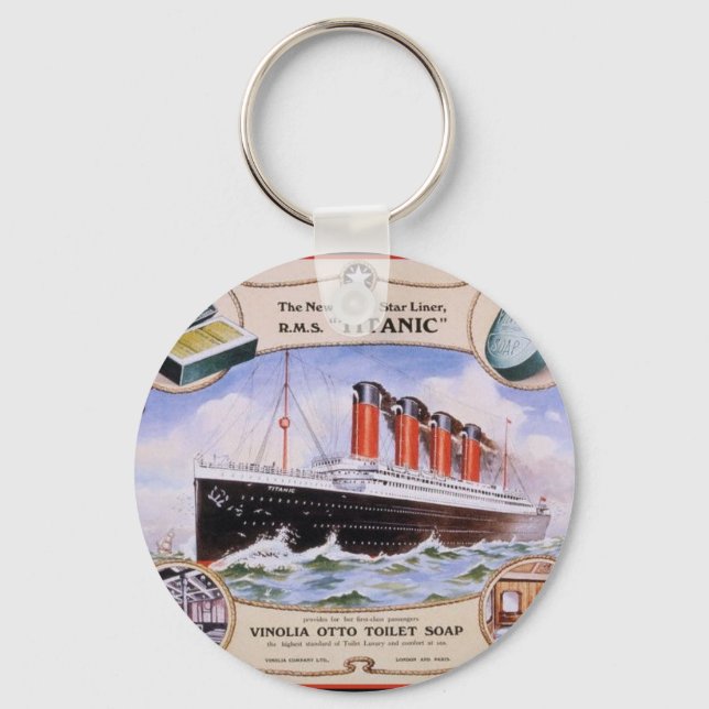 Titanic Soap-etikett Nyckelring (Framsida)