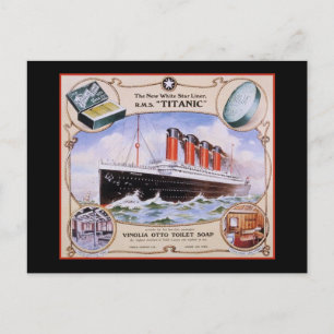 Titanic Soap-etikett Vykort