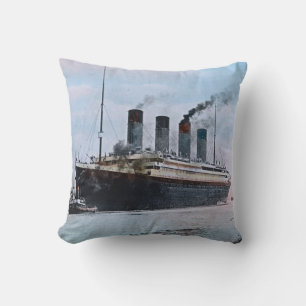 Titanic Southampton jungfru- resavintage 1912 för Kudde