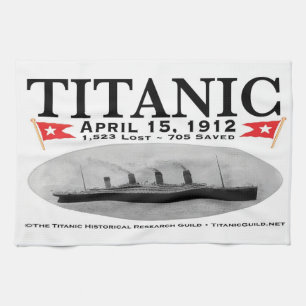 Titanic spökefrakt kökshandduk