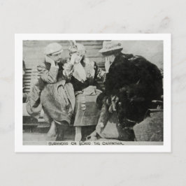 Titanic Survivors on the Carpathia Vykort