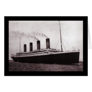 Titanic till havs hälsningskort
