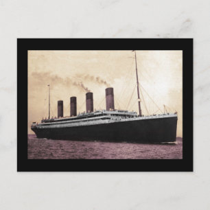 Titanic till sjöss vykort