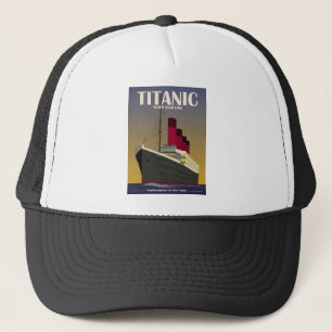 Titanic tryck för haveyelinerart déco keps